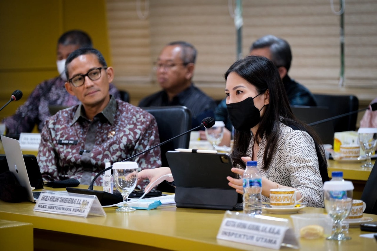 Target Devisa Pariwisata 2023 US$5,95 M; Nilai Tambah Ekraf Rp1.297 T, Angela Tanoesoedibjo: Membuka Lapangan Kerja