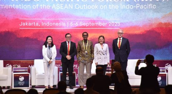 Direktur Digital Business Telkom Muhamad Fajrin Rasyid di Forum AIPF, Jakarta Rabu (6/9/2023).
