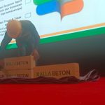 Demo pemasangan bata ringan dan mortar instan di Palu, Rabu 5 Juni 2024.Foto : Istimewa