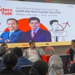 CEO Lifepack & Co-Initiator Startup Lokal, Natali Ardianto (paling kiri) dan Deputy EVP CX & Digitalization Telkom, Fauzan Feisal (tengah) dalam sesi diskusi Indigo Leaders Talk dan Startup Clinic bertajuk “Start from Digital Innovation to Uplift the New Capital City (IKN)" beberapa waktu lalu. Foto : Istimewa
