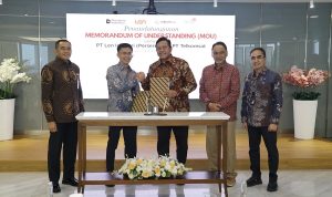 Perkuat Kolaborasi Pertahanan Berbasis Satelit, Telkomsat dan PT Len Industri (Persero) Teken MoU