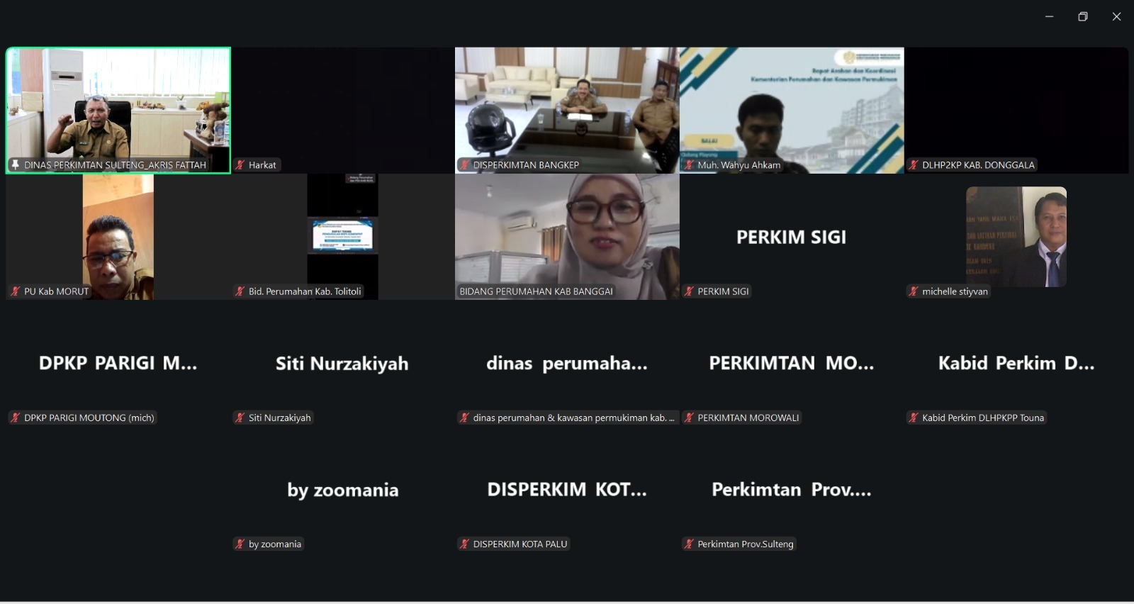 Ratek pun dilakukan Zoom Meeting, Selasa (7/7/2026)